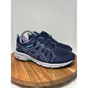 Asics Gel Venture 7 Purple Blue Trail Hiking Walking Athletic Shoes Women Sz 8.5